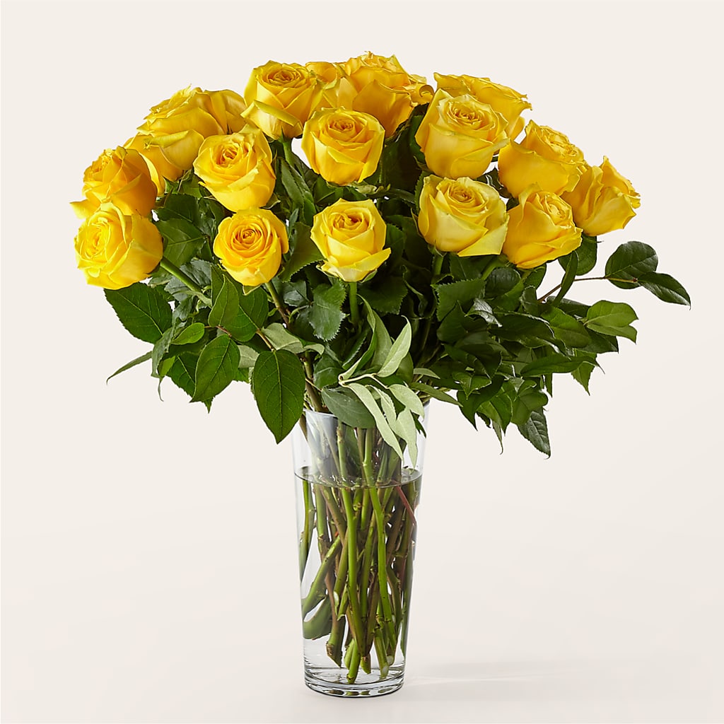 Long Stem Yellow Rose Bouquet – MCKNIGHT'S FLOWERSHOPPE INC., Peterborough ON