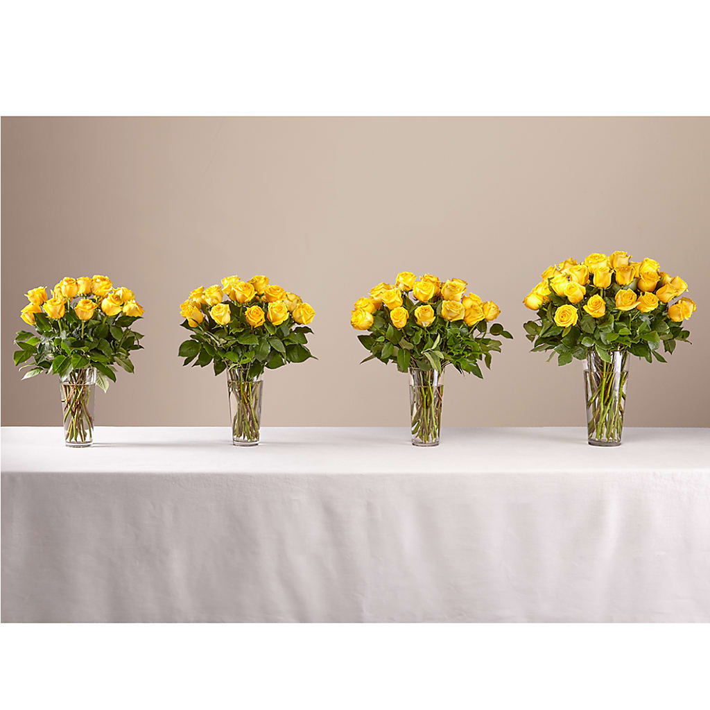 Long Stem Yellow Rose Bouquet – MCKNIGHT'S FLOWERSHOPPE INC., Peterborough ON