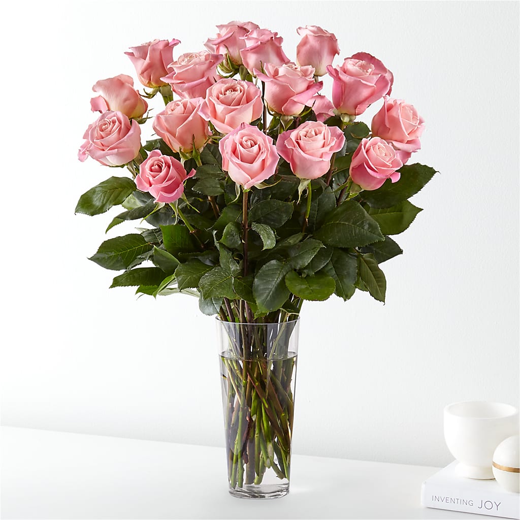 Long Stem Pink Rose Bouquet – MCKNIGHT'S FLOWERSHOPPE INC., Peterborough ON