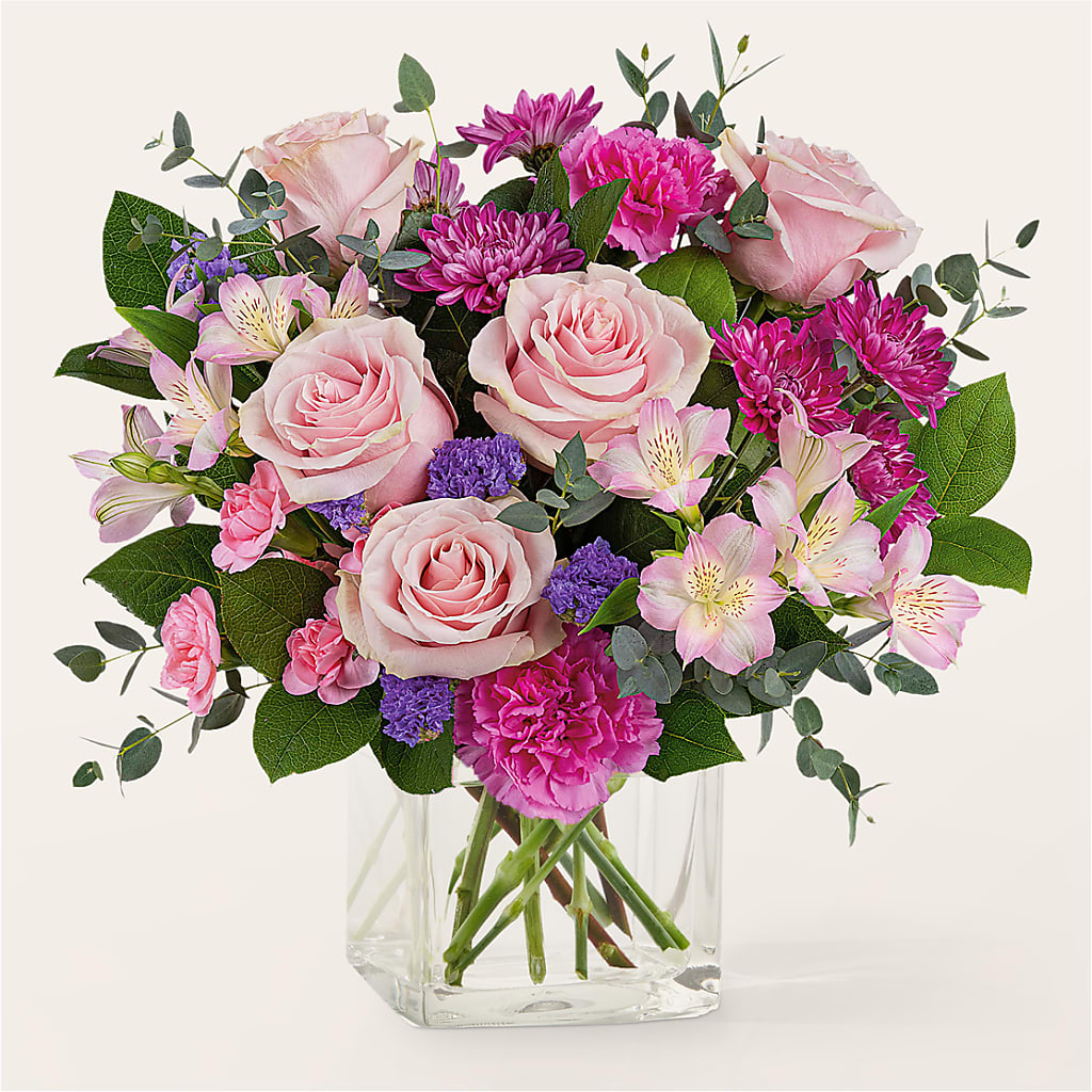 Rosy Radiance Bouquet – MCKNIGHT'S FLOWERSHOPPE INC., Peterborough ON