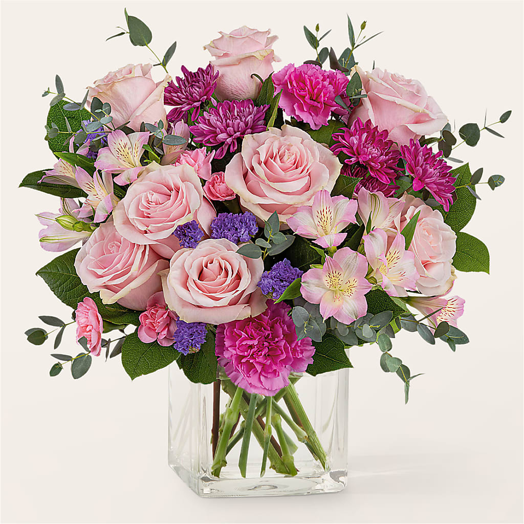 Rosy Radiance Bouquet – MCKNIGHT'S FLOWERSHOPPE INC., Peterborough ON
