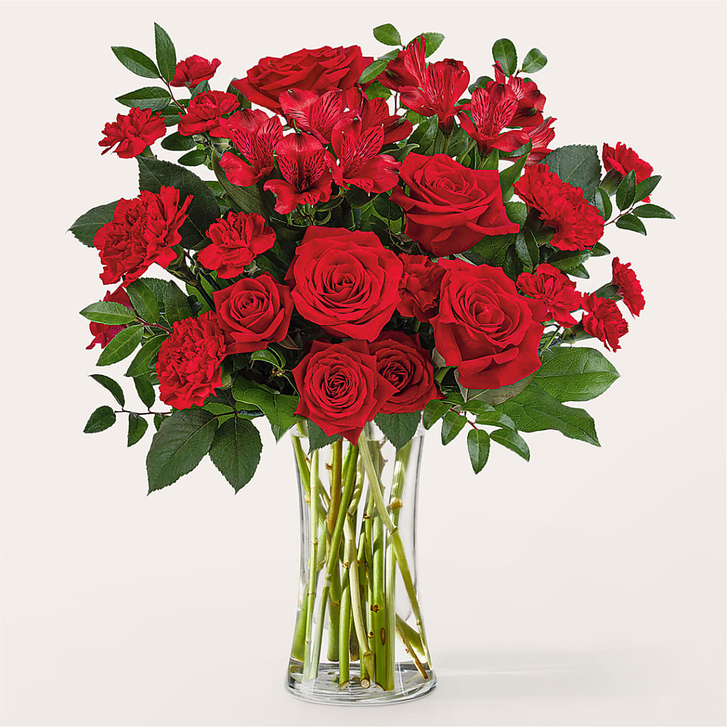 Brilliant Ruby Bouquet – MCKNIGHT'S FLOWERSHOPPE INC., Peterborough ON