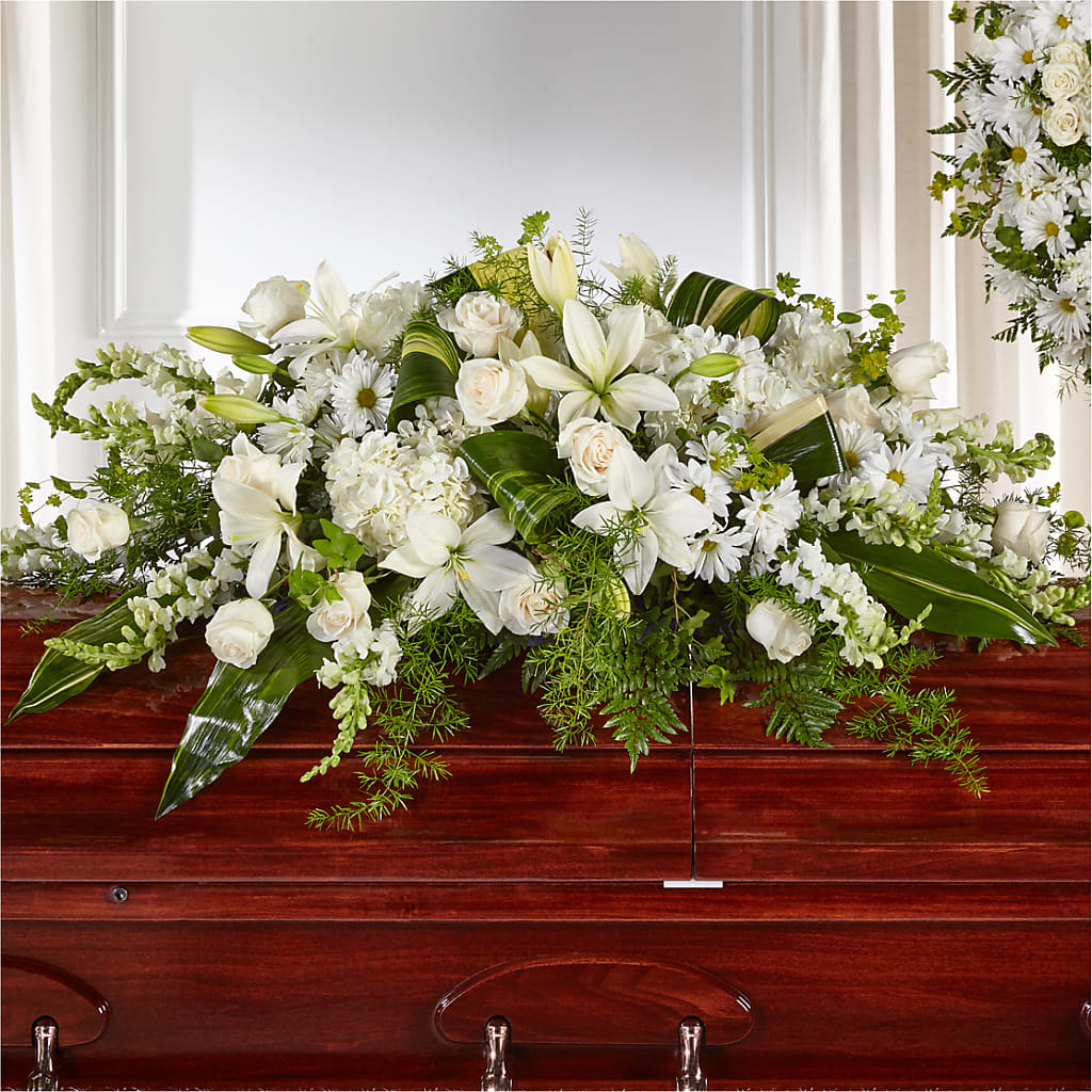 Abundance Casket Spray – MCKNIGHT'S FLOWERSHOPPE INC., Peterborough ON