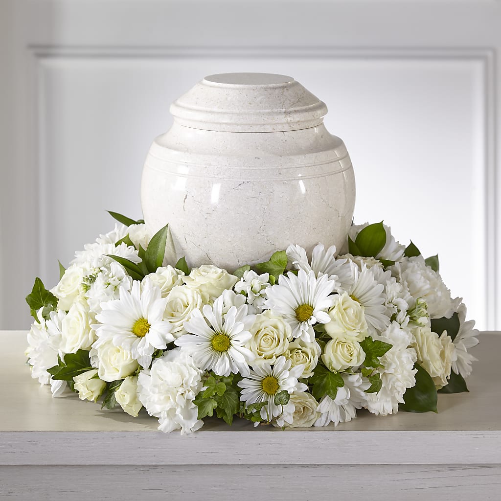 Ivory Gardens Cremation Adornment – MCKNIGHT'S FLOWERSHOPPE INC., Peterborough ON