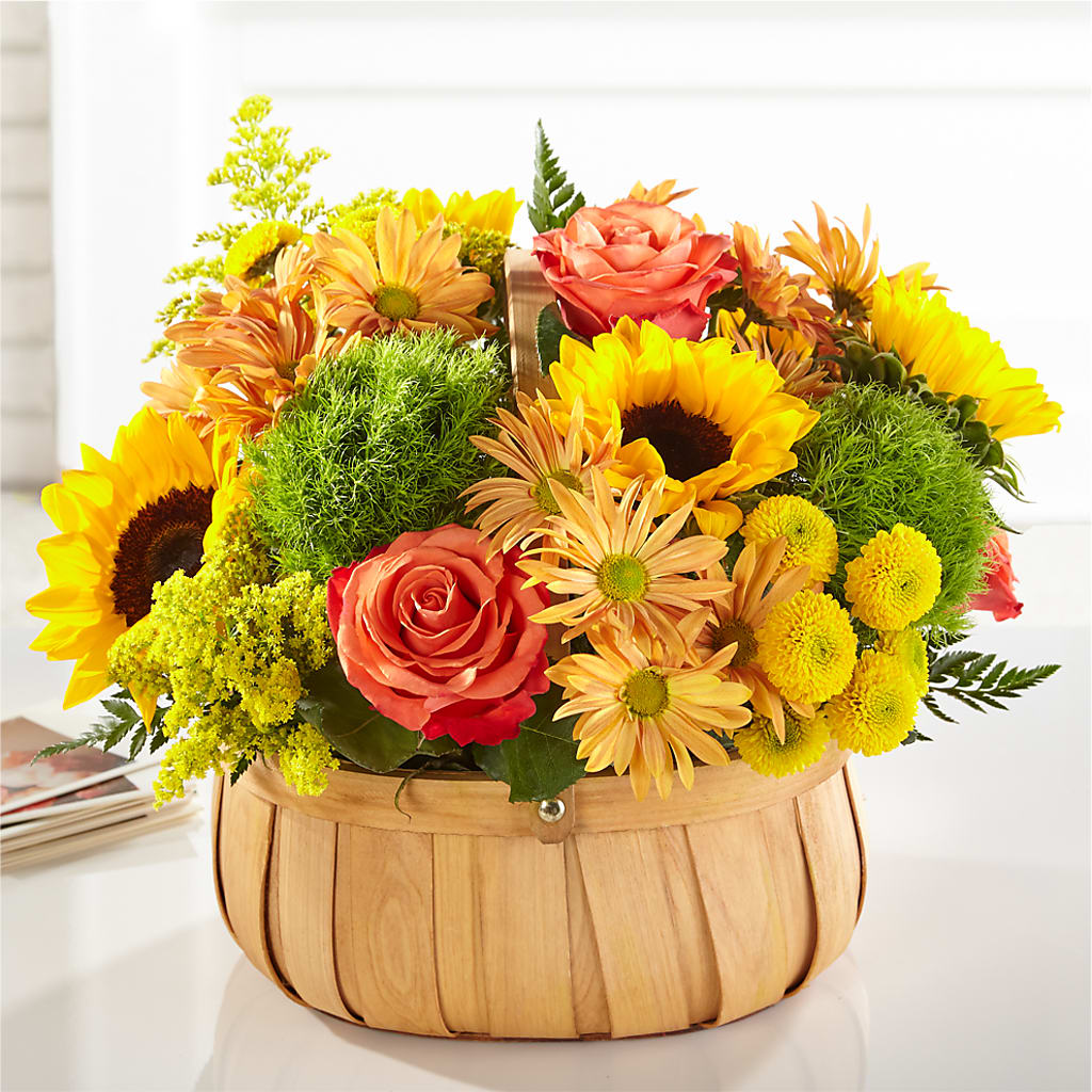 Harvest Sunflower Basket – MCKNIGHT'S FLOWERSHOPPE INC., Peterborough ON