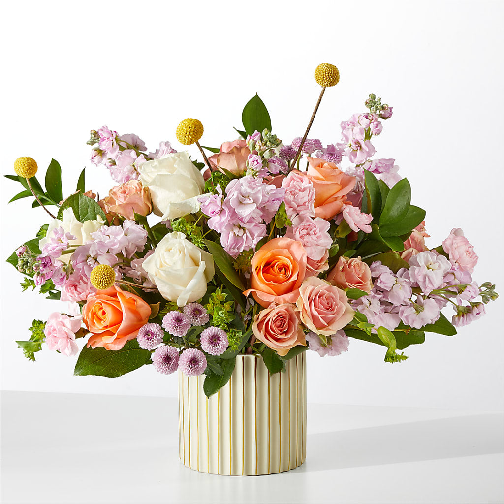 French Market Bouquet with Ivory Vase – MCKNIGHT'S FLOWERSHOPPE INC., Peterborough ON