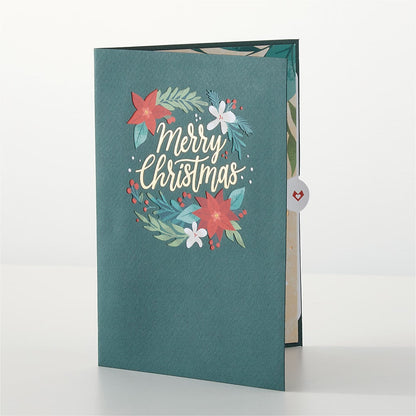 Happiest Holidays Poinsettia and Lovepop Card – MCKNIGHT'S FLOWERSHOPPE INC., Peterborough ON
