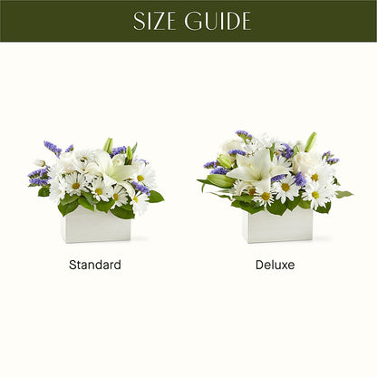 Beyond Blue Box Bouquet – MCKNIGHT'S FLOWERSHOPPE INC., Peterborough ON