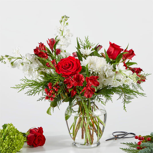 Merry Moment Bouquet – A Florist Original – MCKNIGHT'S FLOWERSHOPPE INC., Peterborough ON