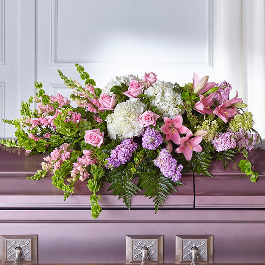 Life's Gratitude Casket Spray – MCKNIGHT'S FLOWERSHOPPE INC., Peterborough ON