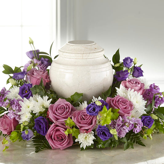 Blooming Sympathy Cremation Adornment – MCKNIGHT'S FLOWERSHOPPE INC., Peterborough ON