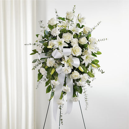 With Care Standing Spray – MCKNIGHT'S FLOWERSHOPPE INC., Peterborough ON