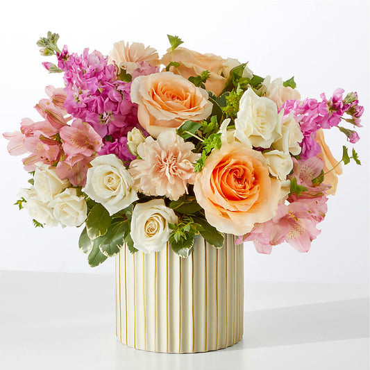 Paradise Bouquet with Ivory Vase – MCKNIGHT'S FLOWERSHOPPE INC., Peterborough ON