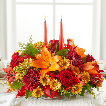 Autumn's Embrace Centerpiece – MCKNIGHT'S FLOWERSHOPPE INC., Peterborough ON