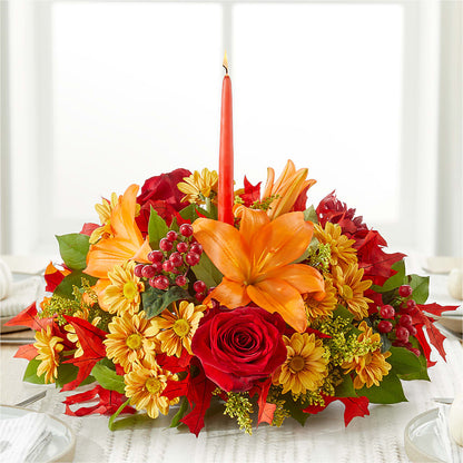 Autumn's Embrace Centerpiece – MCKNIGHT'S FLOWERSHOPPE INC., Peterborough ON